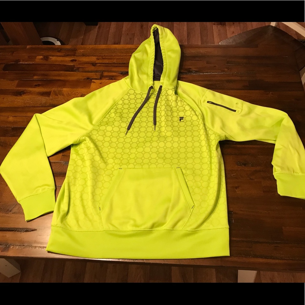 Yellow Fila Sport hoodie